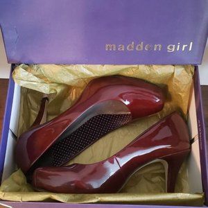 Madden Girl- Getta- Red Patent Pump